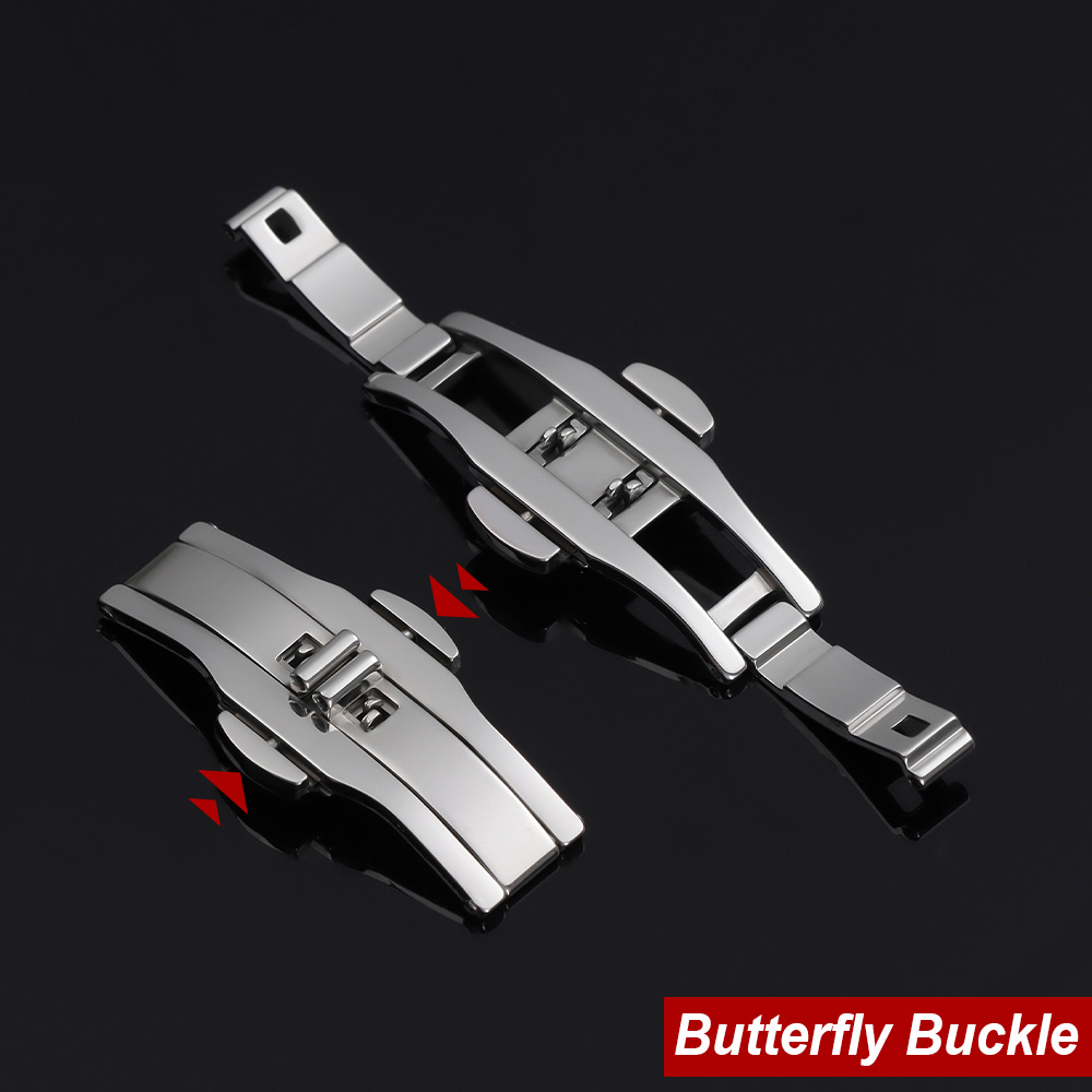 Watch Strap Replacement - Watch Accessories Double Push Automatic Butterfly