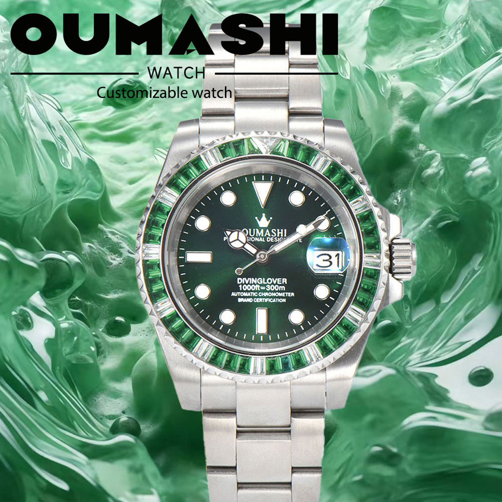 Watch Strap Replacement - 40mm Luxury Diving Men's Watch NH35