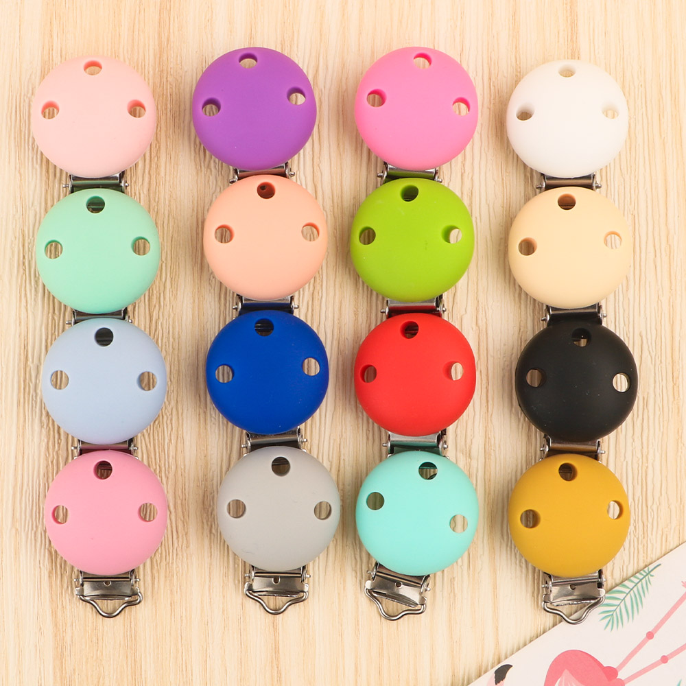 Pacific Jewelry & Watches Los Angeles - 10/20/50pcs 30mm/35mm Baby Silicone Clips Round