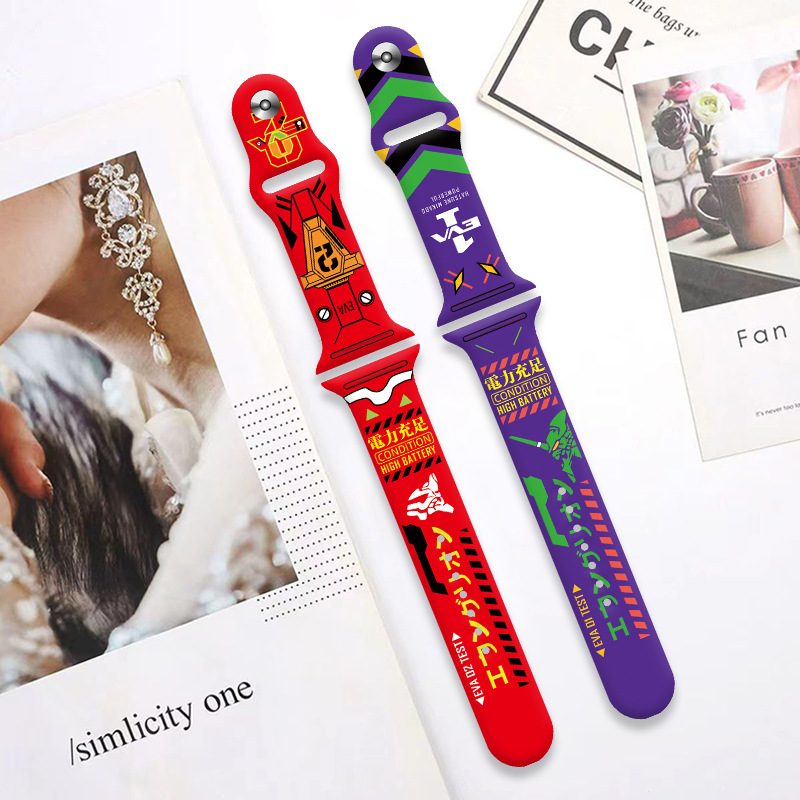 Watch Strap Replacement - Neon Cute Genesis Classic Evangelion Fashion