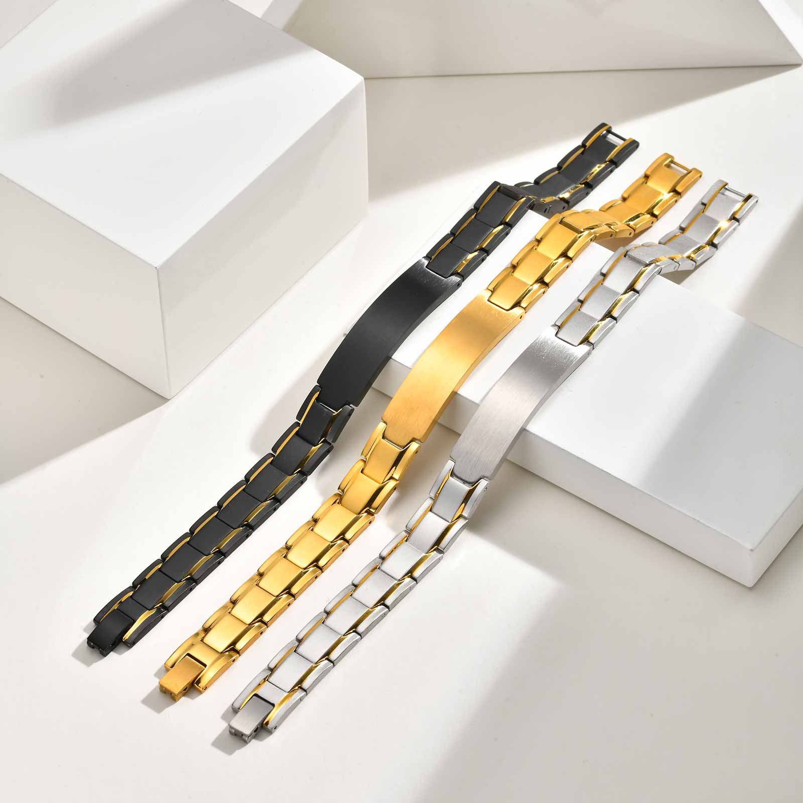 Custom Name Text Engraved Brac - Jewelry Watches For Men ulasan dan harga