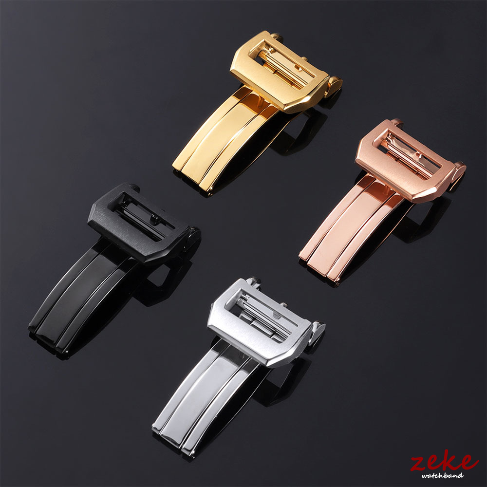 Silver Gold Black Rose Stainle - Watch Strap Replacement ulasan dan harga