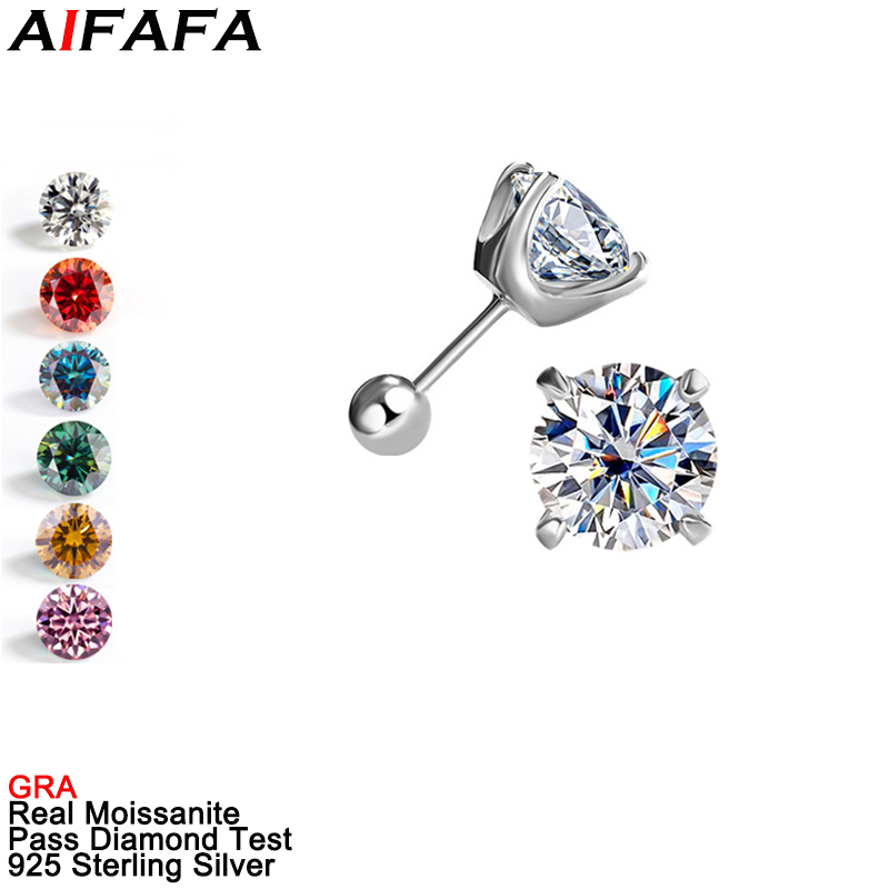 1/2 Carat Moissanite Stud Earr - Diamond Stud Earrings ulasan dan harga
