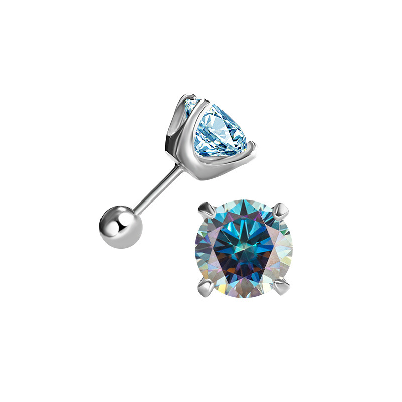 1/2 Carat Moissanite Stud Earr - Diamond Stud Earrings ulasan dan harga