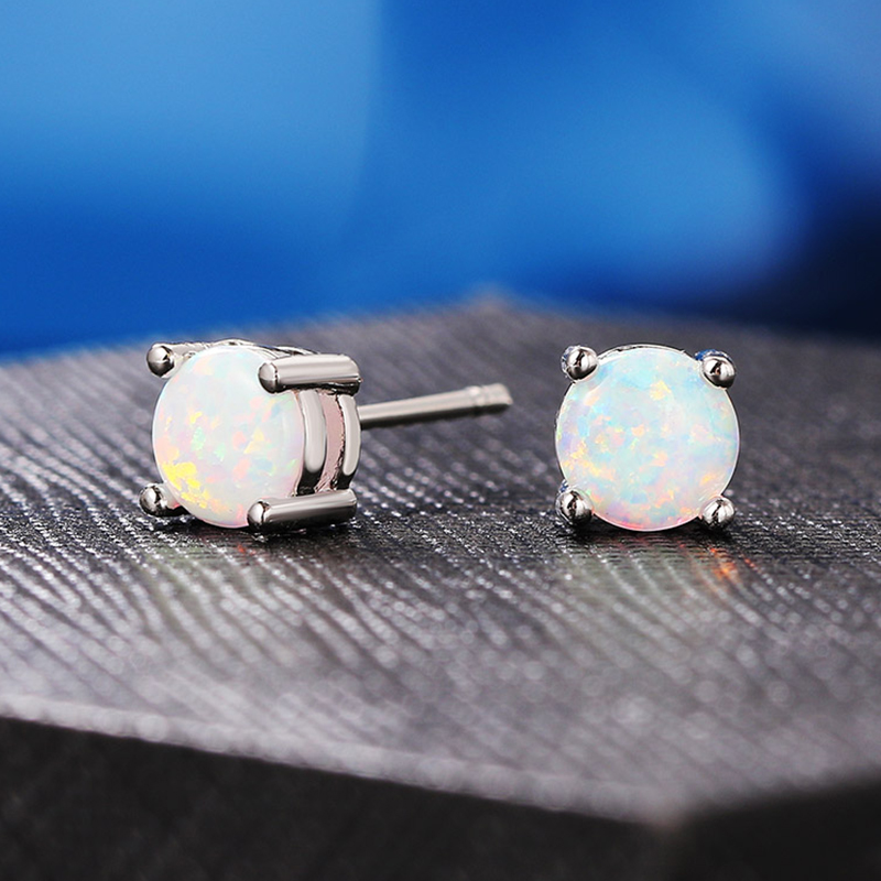Simple Women's Stud Earrings W - Opal Earrings Dangle ulasan dan harga
