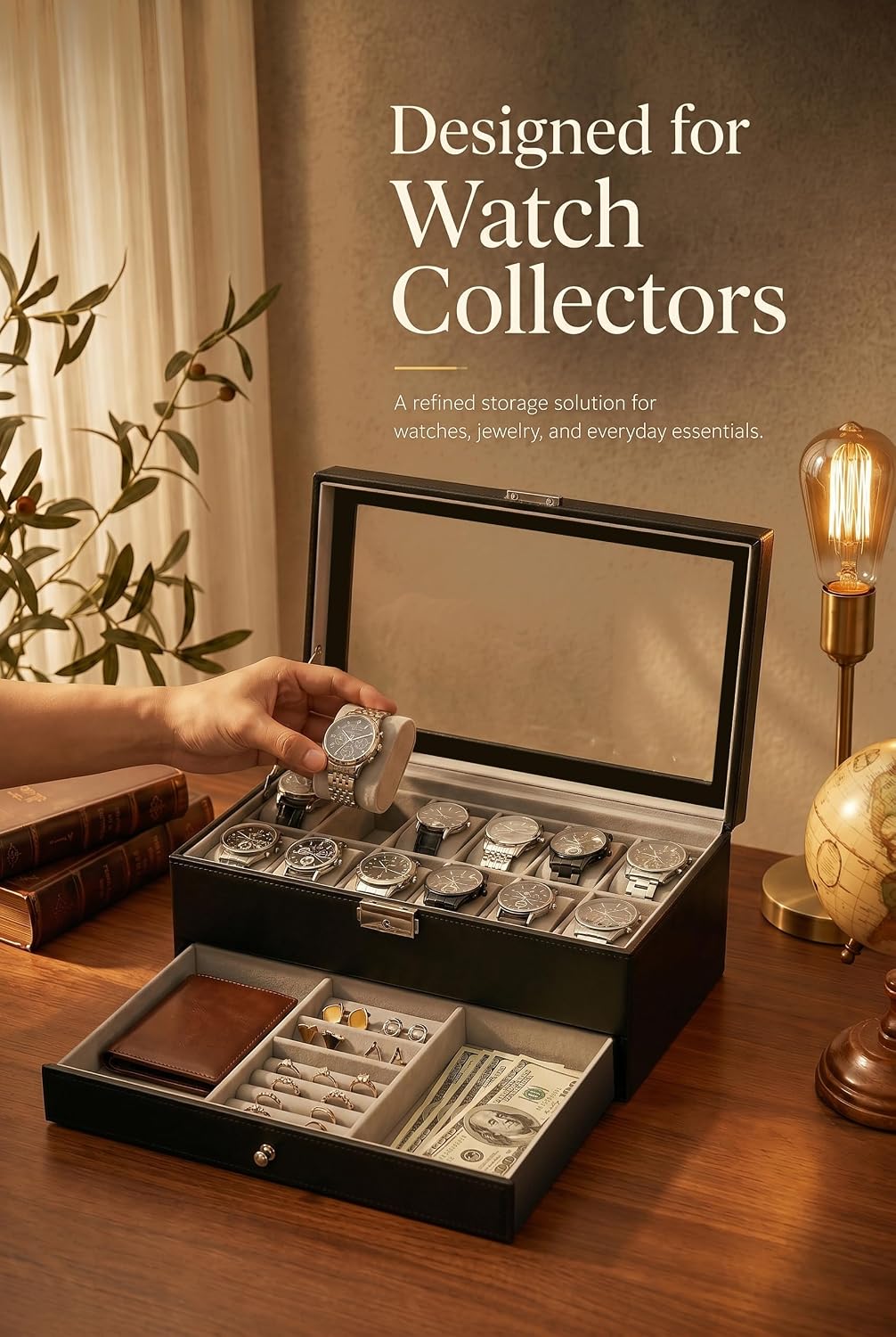 Watch Box Organizer for Men Gi - Jewelry Watches For Men ulasan dan harga