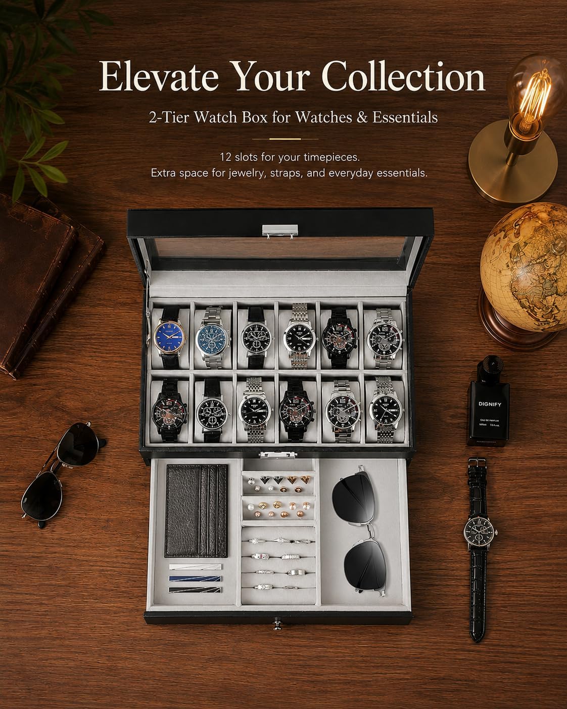 Watch Box Organizer for Men Gi - Jewelry Watches For Men ulasan dan harga