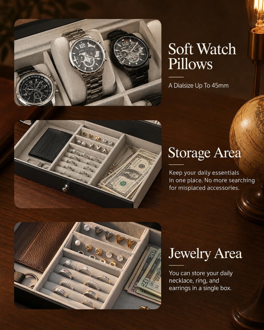 Watch Box Organizer for Men Gi - Jewelry Watches For Men ulasan dan harga