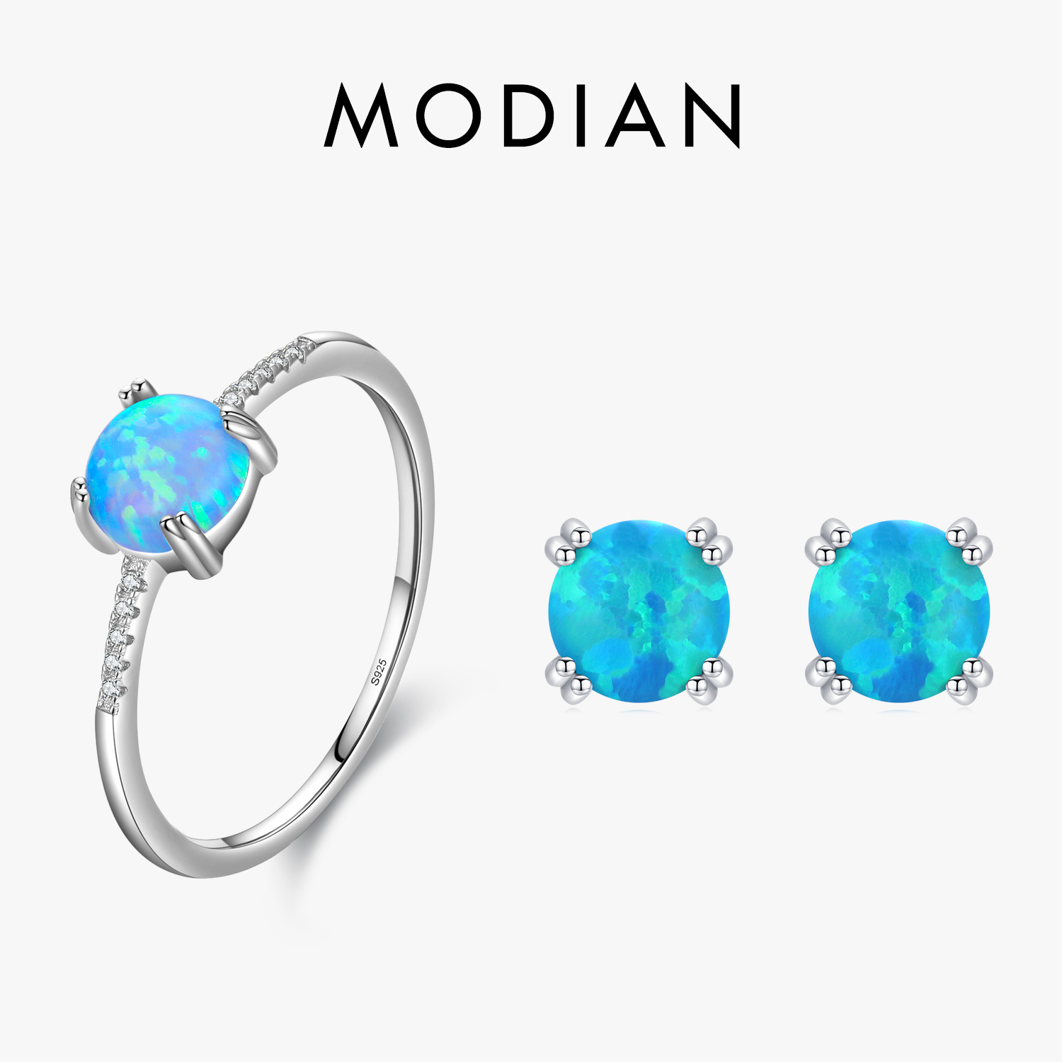 MODIAN Natural Opals Series Je - Opal Earrings Dangle ulasan dan harga