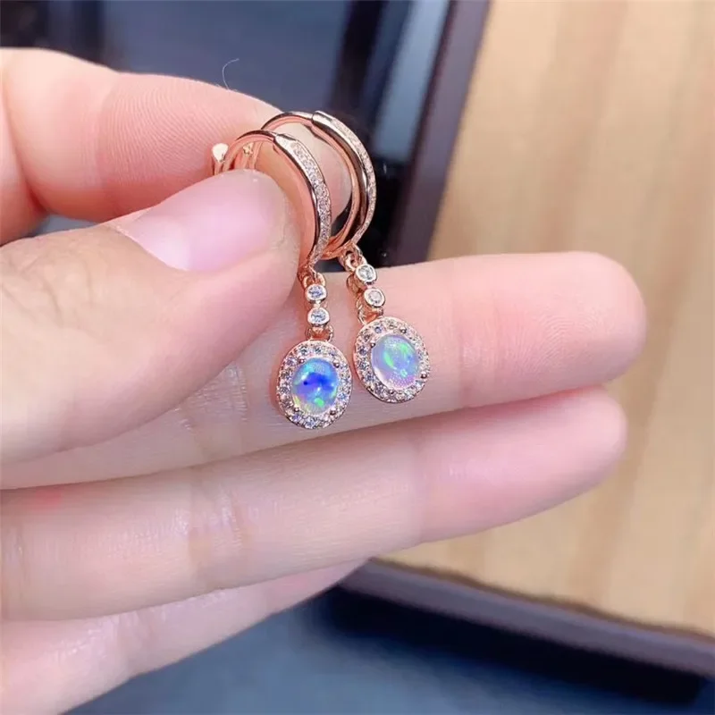 New Natural Opal Earrings 925  - Opal Earrings Dangle ulasan dan harga