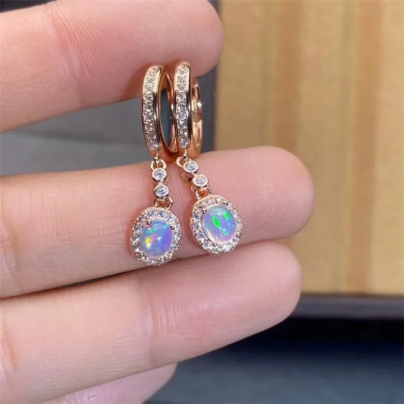 New Natural Opal Earrings 925  - Opal Earrings Dangle ulasan dan harga