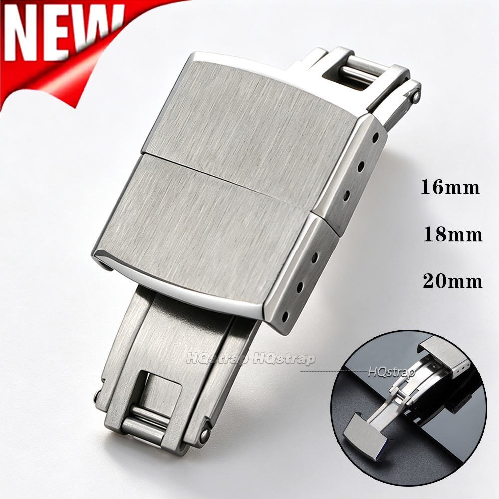 Folding Watch Buckle 16mm 18mm - Watch Strap Replacement ulasan dan harga