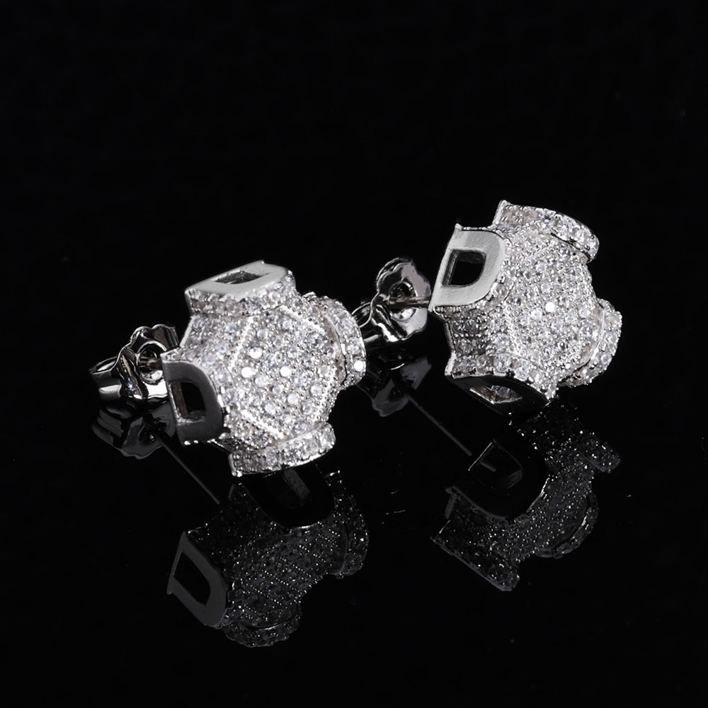ESKEEM Fine Jewelry 12mm Iced  - Diamond Stud Earrings ulasan dan harga