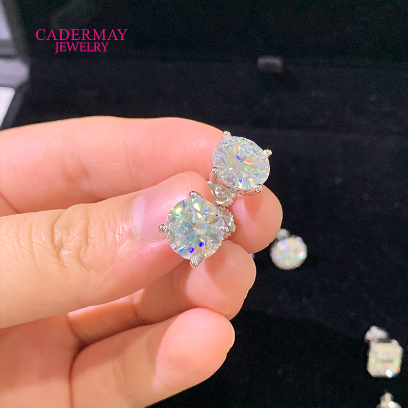 High Quality 4 Prongs Screw Ba - Diamond Stud Earrings ulasan dan harga